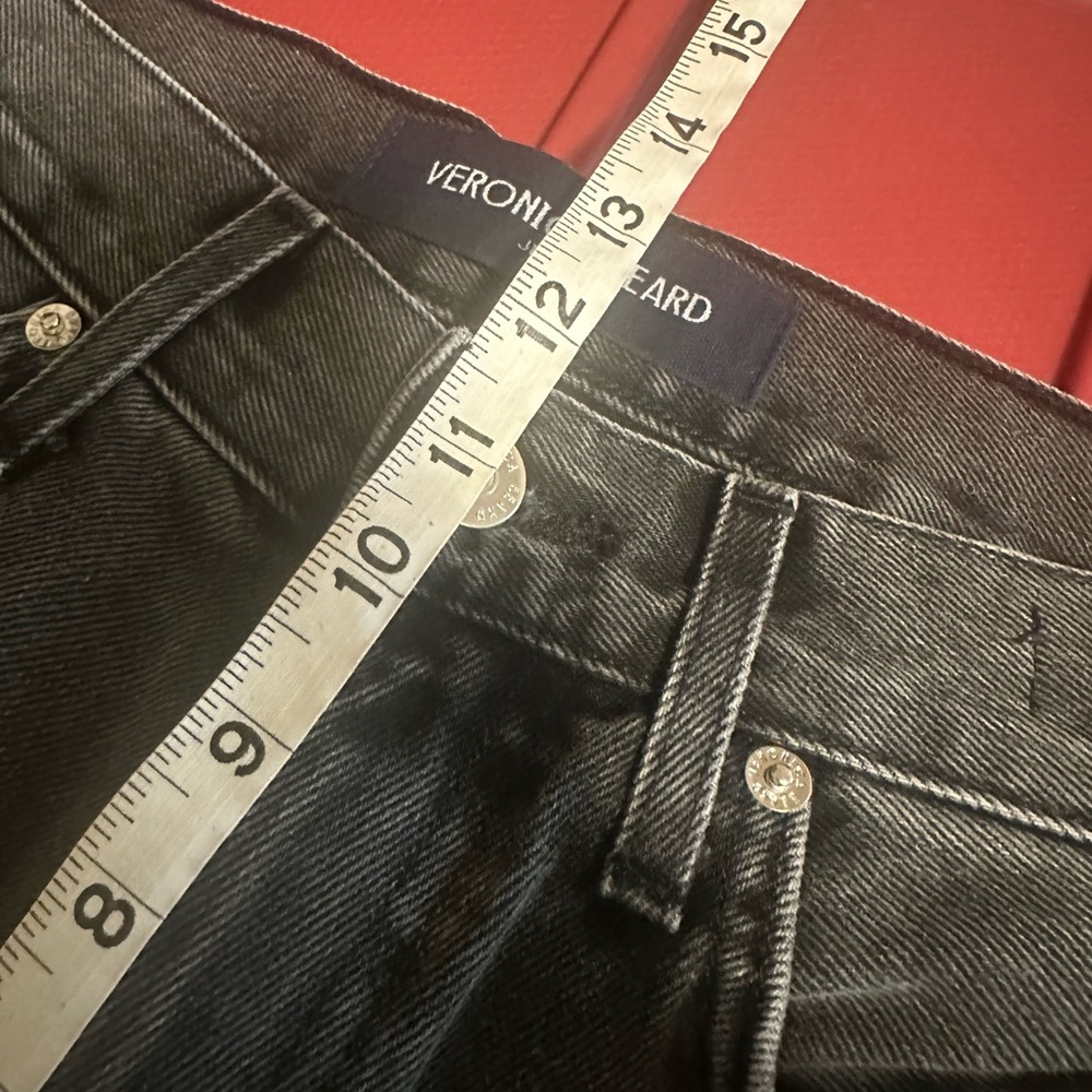 Veronica Beard Dylan Straight-Leg Jean - Stoned Washed Onyx size 26 - Picture 7 of 12